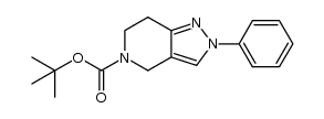 tert-butyl 2-phenyl-6,7-dihydro-2H-pyrazolo[4,3-c]pyridine-5(4H)-carboxylate结构式