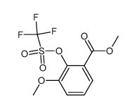 methyl 3-methoxyl-2-(trifluoromethylsulfonyloxy)benzoate结构式