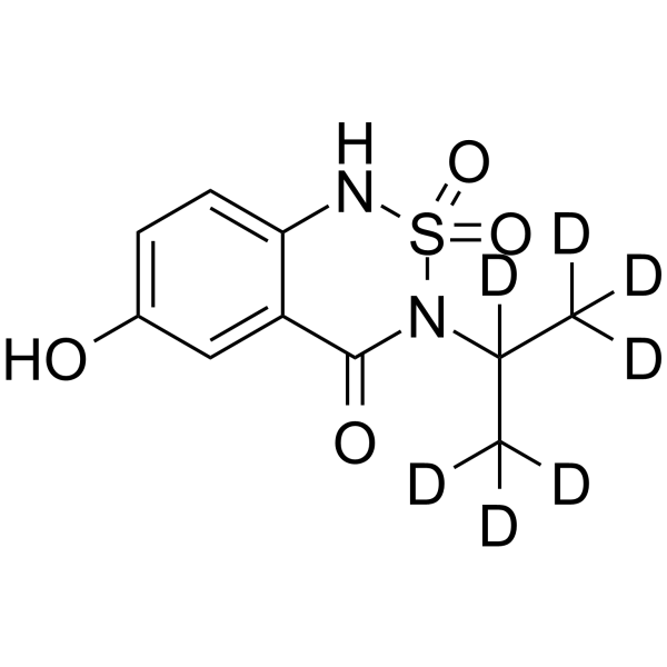 6-Hydroxy Bentazon-d7结构式