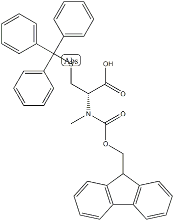 S-Trityl Fmoc-D-N-Methyl-cysteine Structure