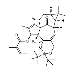 ingenol-5,20-(di(tert-butyl)silylene) ether 3-angelate Structure