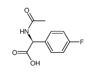 (S)-N-乙酰基-对氟苯基甘氨酸结构式
