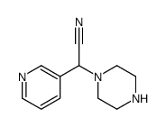 2-piperazin-1-yl-2-pyridin-3-ylacetonitrile Structure