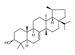 D:C-friedomadeir-7-en-3β-ol结构式