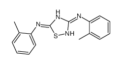 3-N,5-N-bis(2-methylphenyl)-1,2,4-thiadiazole-3,5-diamine Structure