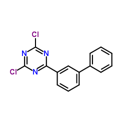 2,4-二氯-6-(3-联苯基)-1,3,5-三嗪结构式