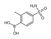 2-甲基-4-氨磺酰基苯基硼酸结构式