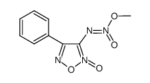 3-[(E)-(methoxy-ONN-azoxy)-4-phenyl]-1,2,5-oxadiazole-2-oxide结构式