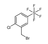[3-(bromomethyl)-4-chlorophenyl]-pentafluoro-λ6-sulfane Structure