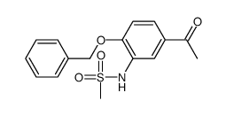 N-[5-Acetyl-2-(benzyloxy)phenyl]methanesulfonamide Structure