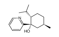 (1S,2S,5R)-(-)-5-menthyl-2-isopropyl-1-(2'-pyridinyl)cyclohexan-1-ol Structure