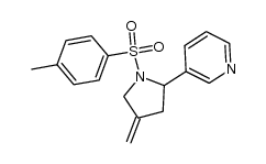 N-tosyl-2-(3-pyridyl)-4-methylenepyrrolidine Structure