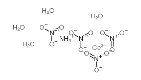 diazanium,cerium(3+),pentanitrate,tetrahydrate structure