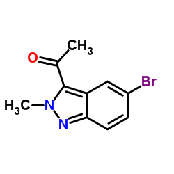1-(5-Bromo-2-methyl-2H-indazol-3-yl)ethanone Structure