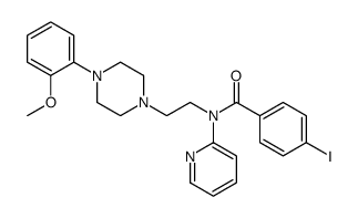 4-碘-N-[2-[4-(2-甲氧基苯基)-1-哌嗪基]乙基]-N-(2-吡啶基)苯甲酰胺结构式