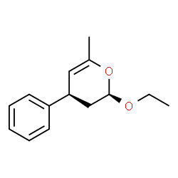 2H-Pyran,2-ethoxy-3,4-dihydro-6-methyl-4-phenyl-,cis-(9CI) Structure