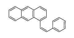cis-1-Styrylanthracene Structure