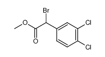 α-bromo-3,4-dichlorophenylacetic acid methyl ester结构式