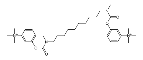 trimethyl-[3-[methyl-[10-[methyl-[3-(trimethylazaniumyl)phenoxy]carbonylamino]decyl]carbamoyl]oxyphenyl]azanium Structure