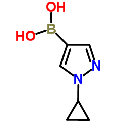 1-环丙基吡唑-4-硼酸结构式