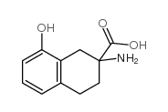 2-氨基-8-羟基-1,2,3,4-四氢萘-2-羧酸结构式