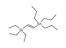 1-Triethylsilyl-2-tripropylstannyl-ethylen Structure