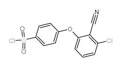 4-(3-氯-2-氰苯氧基)苯-1-磺酰氯结构式