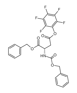 N-benzyloxycarbonyl-L-aspartic acid α-benzyl ester β-pentafluorophenyl ester Structure