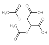 2,3-bis(acetylsulfanyl)butanedioic acid结构式