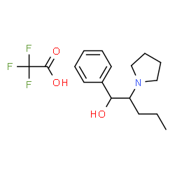 α-Pyrrolidinopentiophenone metabolite 1 (trifluoroacetate salt)结构式