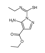 5-氨基-1-[[(乙基氨基)羰硫基]-1H-吡唑-4-羧酸乙酯结构式