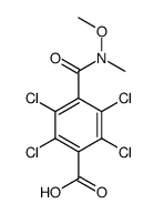 2,3,5,6-tetrachloro-4-[methoxy(methyl)carbamoyl]benzoic acid结构式