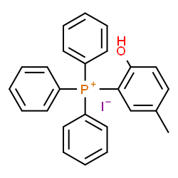 (2-Hydroxy-5-methylphenyl)triphenylphosphonium Iodide Structure