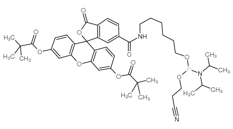 5'-荧光素氨基磷酸酯结构式