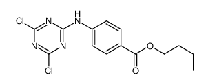 butyl 4-[(4,6-dichloro-1,3,5-triazin-2-yl)amino]benzoate结构式