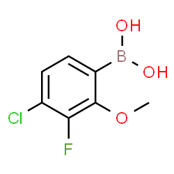 4-Chloro-3-fluoro-2-methoxyphenylboronic acid structure