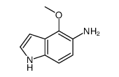 4-甲氧基-1H-吲哚-5-胺结构式