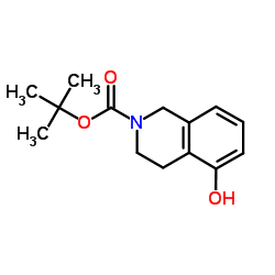 N-boc-5-羟基-1,2,3,4-四氢异喹啉结构式