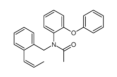 N-(2-phenoxyphenyl)-N-[(2-prop-1-enylphenyl)methyl]acetamide结构式