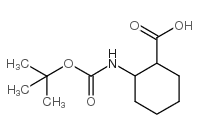 Boc-2-Amino-1-cyclohexanecarboxylic acid Structure