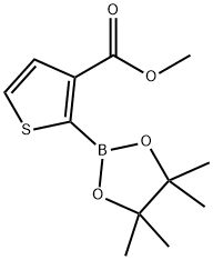3-(Methoxycarbonyl)thiophene-2-boronic acid pinacol ester Structure
