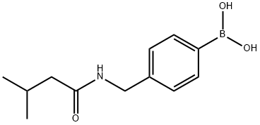 4-(2-甲基丁酰胺基)甲基苯硼酸结构式