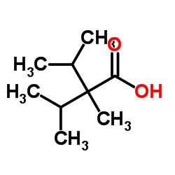 2-Isopropyl-2,3-dimethylbutanoic acid Structure