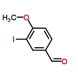 3-碘-4-甲氧基苯甲醛结构式