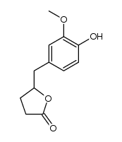 δ-(3-methoxy-4-hydroxyphenyl)-γ-valerolactone结构式