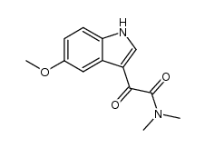 2-(5-methoxy-1H-indol-3-yl)-N,N-dimethyl-2-oxoacetamide结构式