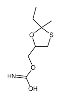 2-Ethyl-2-methyl-1,3-oxathiolane-5-methanol carbamate结构式