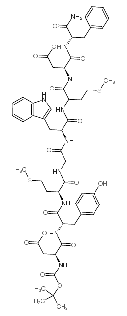 Boc-Cholecystokinin Octapeptide (desulfated) Structure