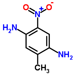2-甲基-5-硝基对苯二胺结构式