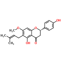 7-O-Methyl-6-Prenylnaringenin结构式